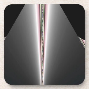 Silberkone mit Hinten von Pastellen Untersetzer