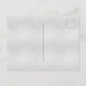 Silberkönigblau Einladungspostkarte (Rückseite)