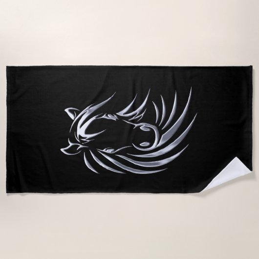 Silberkopf Strandtuch (Vorderseite)