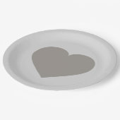 Silberkopfplatte Pappteller (Schrägansicht)