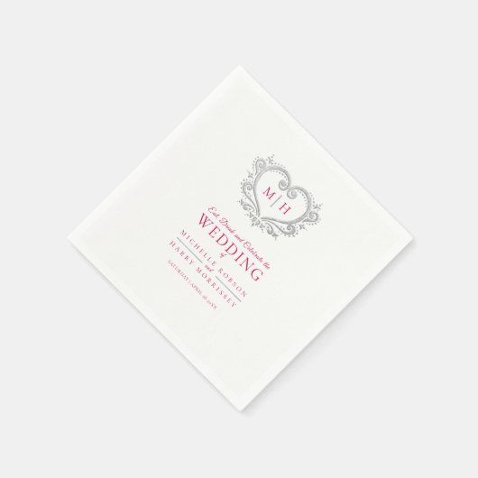 Silberkranz-Monografie Serviette (Ecke)