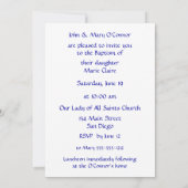 Silberkreuz auf ElfenbeinDamaskus Sie sind eingela Einladung (Rückseite)