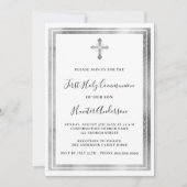 Silberkreuz der ersten Kommune Einladung (Vorderseite)