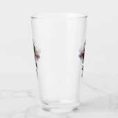 Silberkreuz mit Rote Rose Glas (Links)