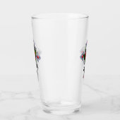 Silberkreuz mit Rote Rose Glas (Rechts)