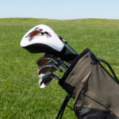Silberkreuz mit Rote Rose Golf Headcover (In SItu)