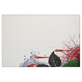 Silberkreuz mit Rote Rose Stoff (Fat Quarter (45,7 x 55,9 cm))