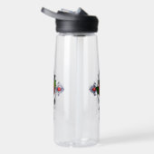 Silberkreuz mit Rote Rose Trinkflasche (Rechts)