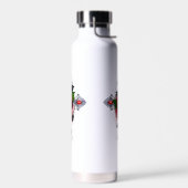 Silberkreuz mit Rote Rose Trinkflasche (Links)
