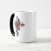Silberkreuz mit Rote Rose Verwandlungstasse (Vorderseite Links)