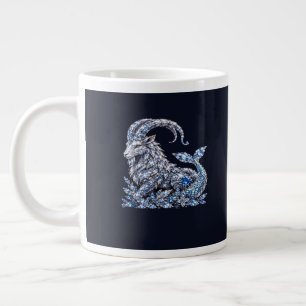 Silberkristall Steinbock Luxus-Tierkreis Jumbo-Tasse
