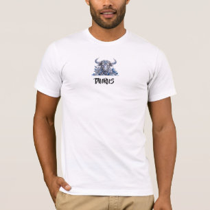 Silberkristall Stier Sternzeichen T-Shirt