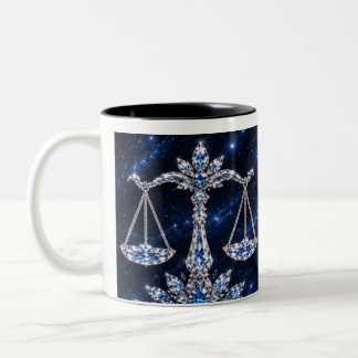 Silberkristall Waage | Luxury Collection Zweifarbige Tasse