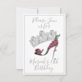 Silberkrone, Blumenhaie High Heel Schuhe Einladung