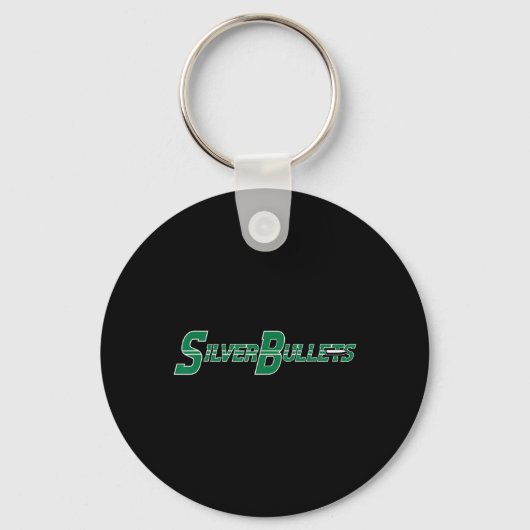 Silberkugeln Softll - Grün auf Navy Schlüsselanhänger (Vorderseite)