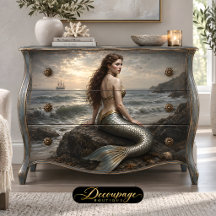 Silberküste Sirene Decoupage