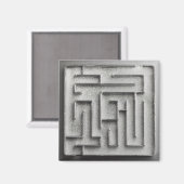 Silberlabyrinth Magnet (Vorderseite/Rückseite)