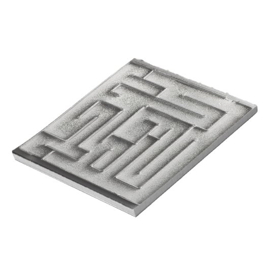 Silberlabyrinth Notizblock (Rotiert)