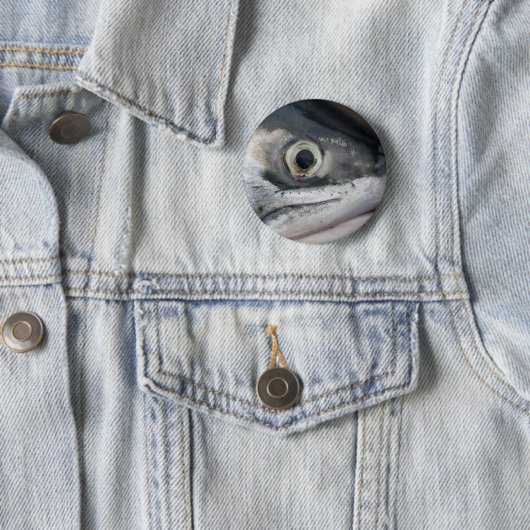 Silberlachsgesicht Button (Beispiel)