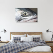 Silberlachsgesicht Leinwanddruck (Insitu (Schlafzimmer))