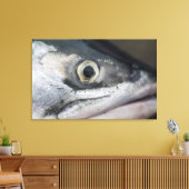 Silberlachsgesicht Leinwanddruck (Insitu (Wohnzimmer))