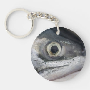 Silberlachsgesicht Schlüsselanhänger