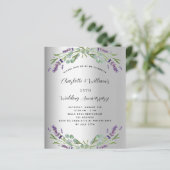 Silberlavender Budget 25. Hochzeitstag (Stehend Vorderseite)