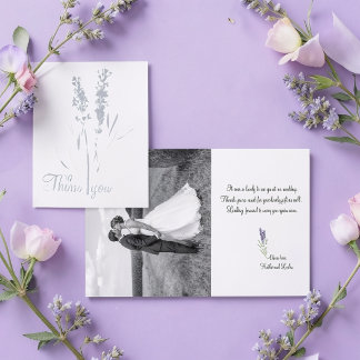 Silberlavender - Hochzeitsstift Foto hinzufügen Folienkarte