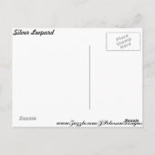 Silberleopard Nr. 1 Postkarte (Rückseite)