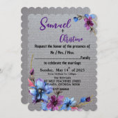 Silberliebhaber Einladung (Vorne/Hinten)