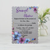 Silberliebhaber Einladung (Stehend Vorderseite)