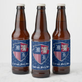 Silberlion-Beschichtung aus der Waffelmonografie Bierflaschenetikett (Flaschen)