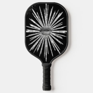 Silberlippen und schwarzes Design Pickleball Padde Schläger