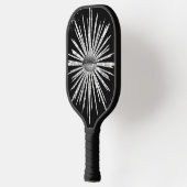 Silberlippen und schwarzes Design Pickleball Padde Schläger (Links)