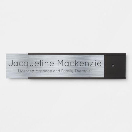 Silberlizenzierte Ehe- und Familientherapeutin Türschild (Vorderseite )