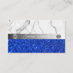 Silbermarmor Blue Diamond Coach Business Card Visitenkarte