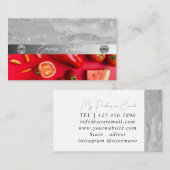 Silbermarmorkarte Rosa Diamantcoach Business Card Visitenkarte (Vorne/Hinten)