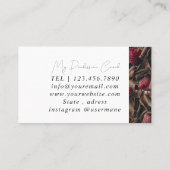 Silbermarmorkarte Rosa Diamantcoach Business Card Visitenkarte (Rückseite)