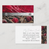 Silbermarmorkarte Rosa Diamantcoach Business Card Visitenkarte (Vorne/Hinten)
