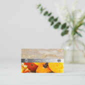 Silbermarmorkarte Rosa Diamantcoach Business Card Visitenkarte (Stehend Vorderseite)