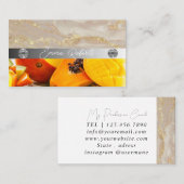 Silbermarmorkarte Rosa Diamantcoach Business Card Visitenkarte (Vorne/Hinten)