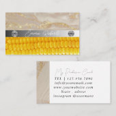 Silbermarmorkarte Rosa Diamantcoach Business Card Visitenkarte (Vorne/Hinten)