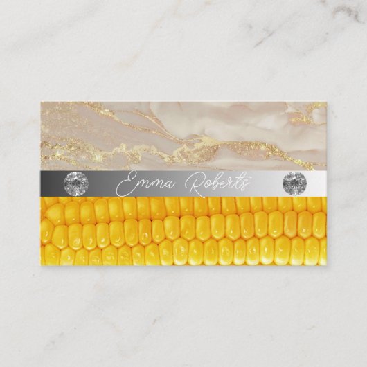 Silbermarmorkarte Rosa Diamantcoach Business Card Visitenkarte (Vorderseite)