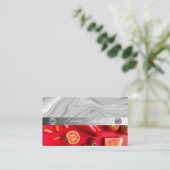 Silbermarmorkarte Rosa Diamantcoach Business Card Visitenkarte (Stehend Vorderseite)