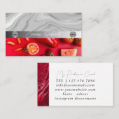 Silbermarmorkarte Rosa Diamantcoach Business Card Visitenkarte (Vorne/Hinten)