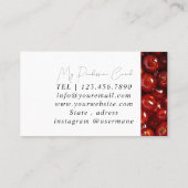 Silbermarmorkarte Rosa Diamantcoach Business Card Visitenkarte (Rückseite)