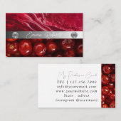 Silbermarmorkarte Rosa Diamantcoach Business Card Visitenkarte (Vorne/Hinten)