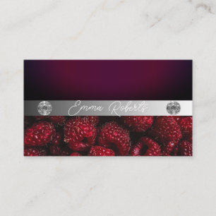 Silbermarmorkarte Rosa Diamantcoach Business Card Visitenkarte
