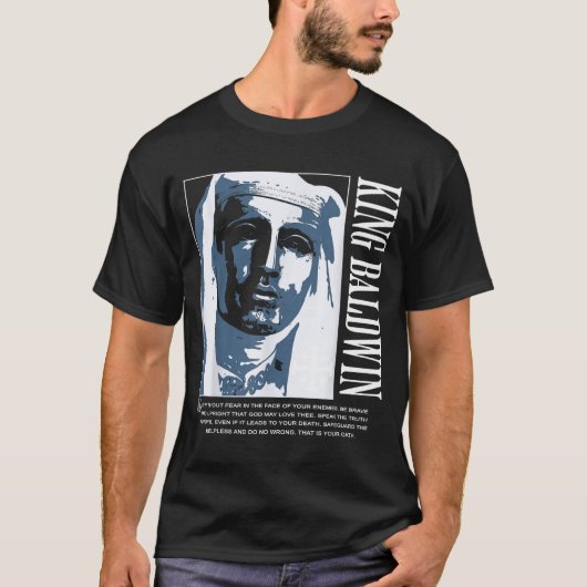 Silbermaske König Baldwin Iv Meme Der Aussätzigenk T-Shirt (Vorderseite)