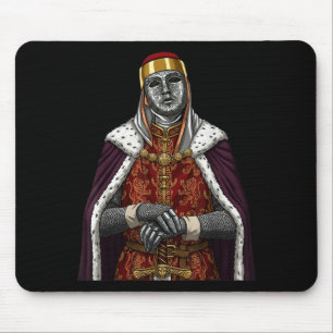 Silbermasken-König Baldwin IV Goldene Maske Mittel Mousepad